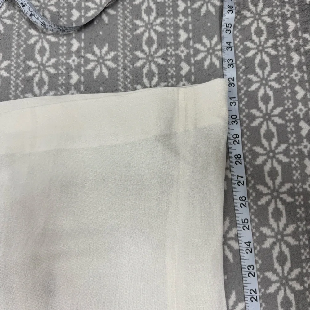 NWT Massimo Dutti Wide Leg Pleated Trousers White Size‎ 2 Minimalist Elegance - Picture 11 of 13